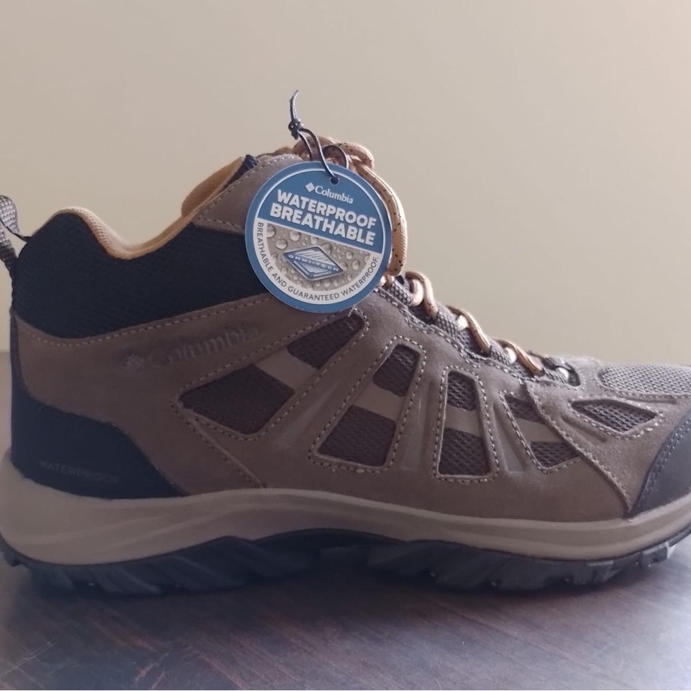 Columbia hiking boots.